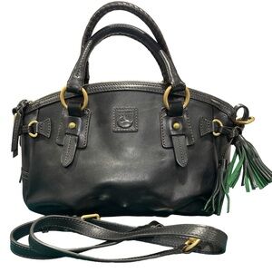 Dooney & Bourke Florentine Leather Medium Mail Satchel  BLACK